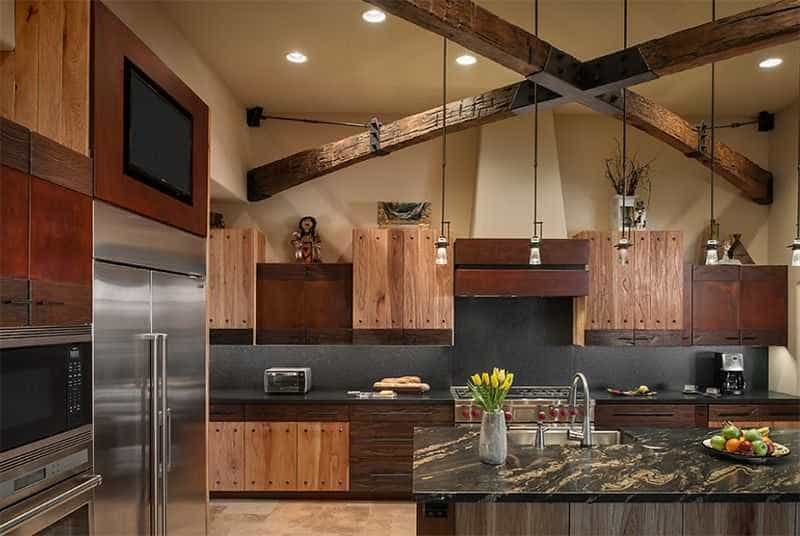 Chỉ một chi tiết độc đáo cũng làm tôn lên vẻ đẹp vừa giản dị vừa hiện đại của một mẫu nội thất phòng bếp